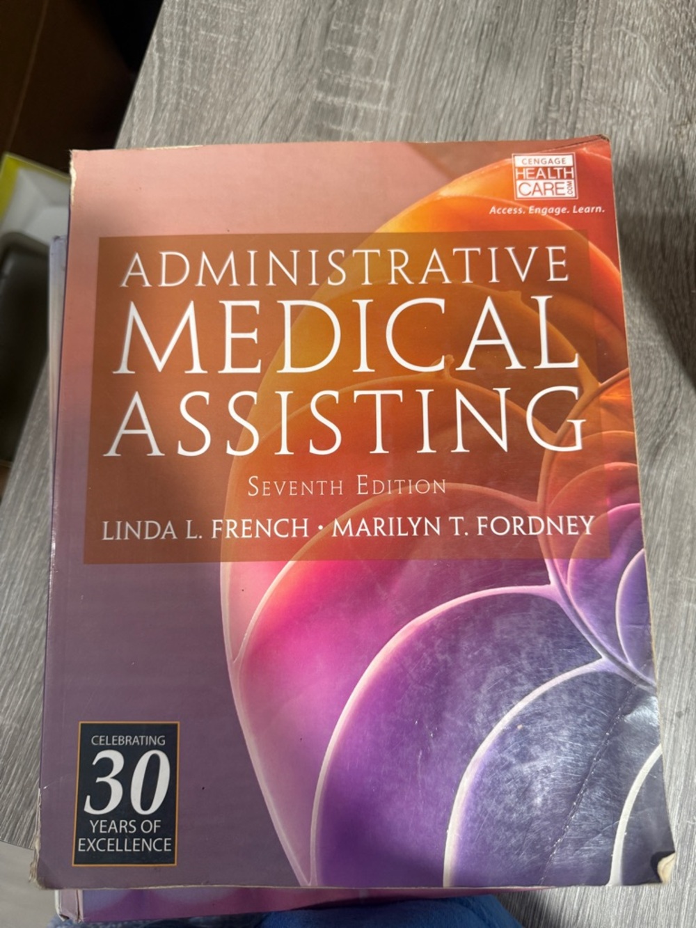 Administrative Medical Assisting Seventh Edition Textbook - Orange/Purple